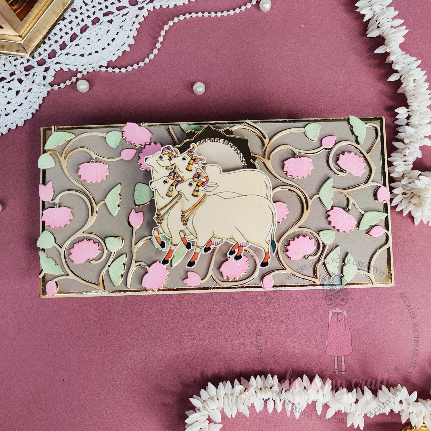 Dress My Craft - Floral Lotus Vine - Border Die