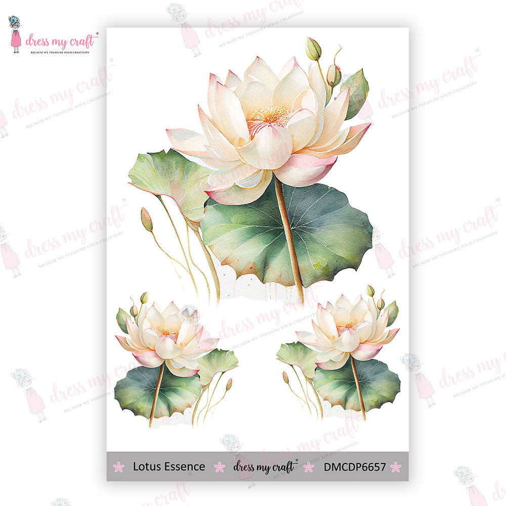 Dress My Craft - Lotus Essence - Mini Transfer Me (4" X 6")