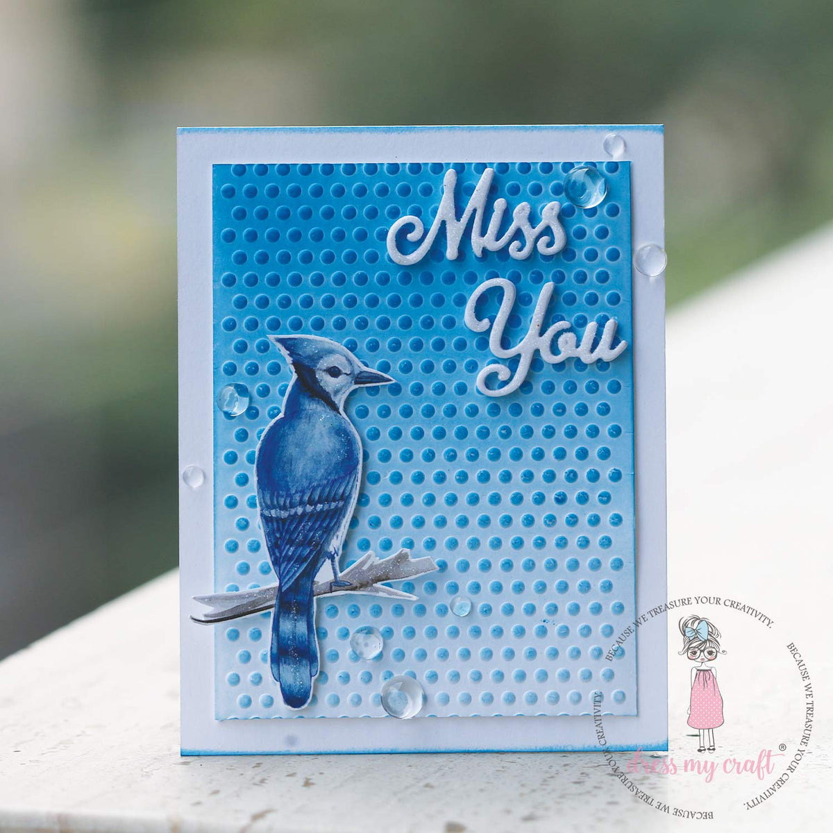 Dress My Craft - Dot Pattern - Embossing Folder
