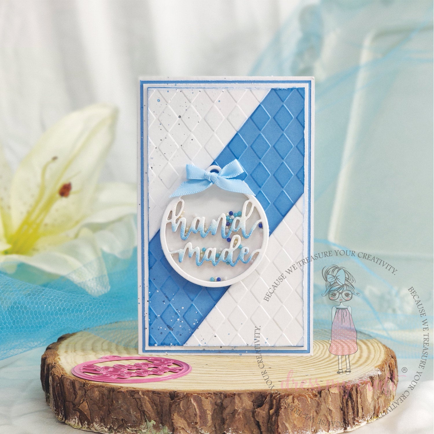 Dress My Craft - Diamond Pattern - Embossing Folder