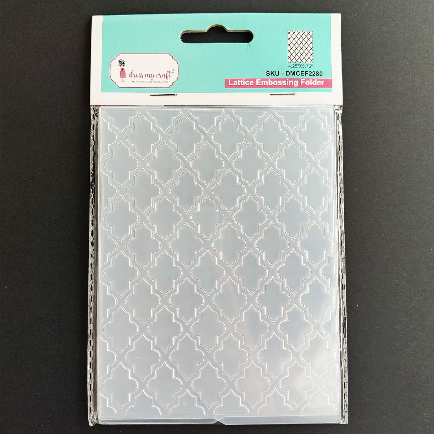 Dress My Craft - Lattice Pattern - Embossing Folder