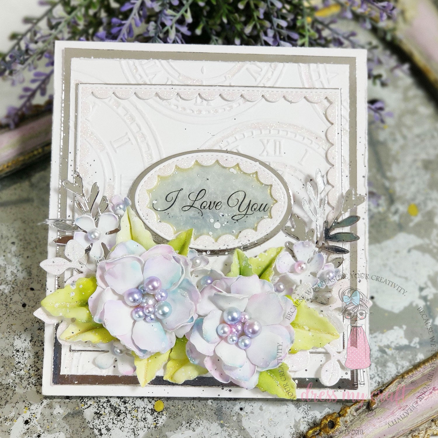 Dress My Craft - Silver Mirror Cardstock - A4