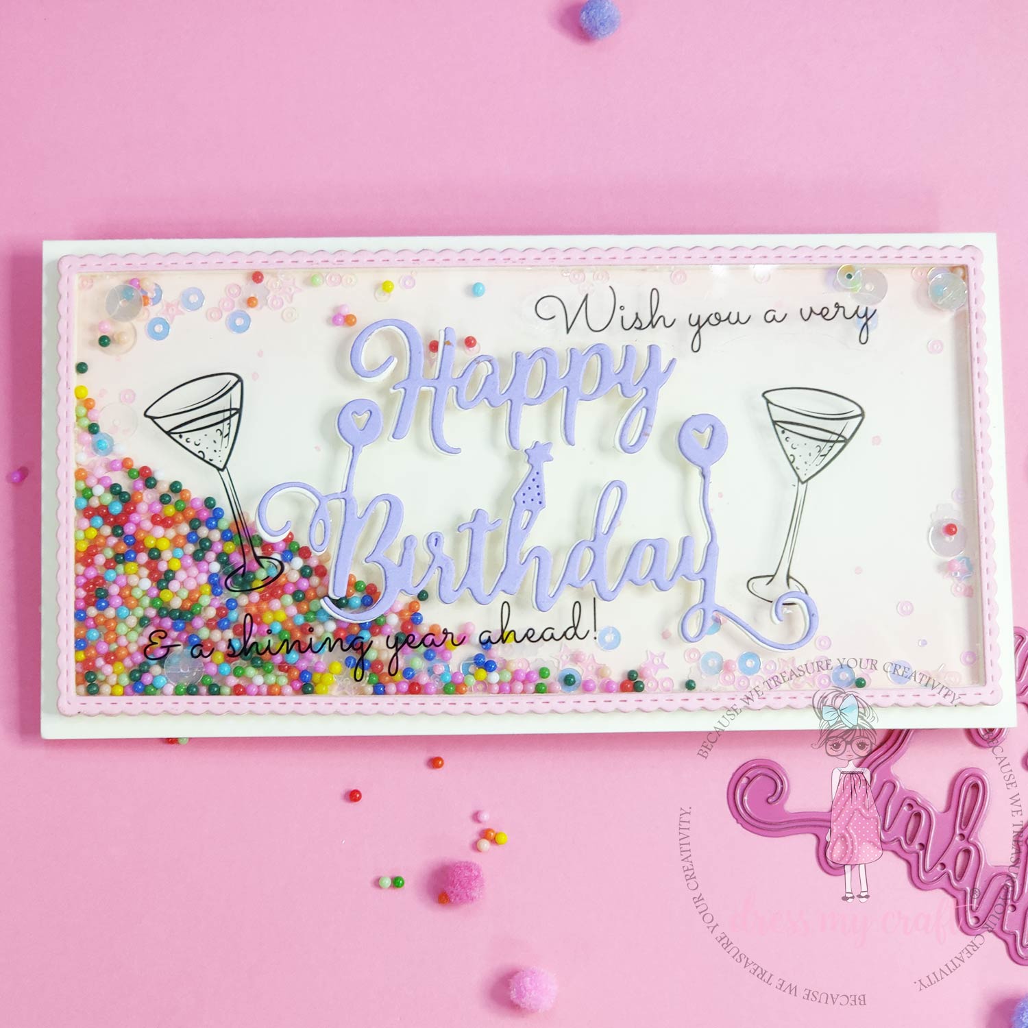 Dress My Craft - Ivory Cardstock - A4