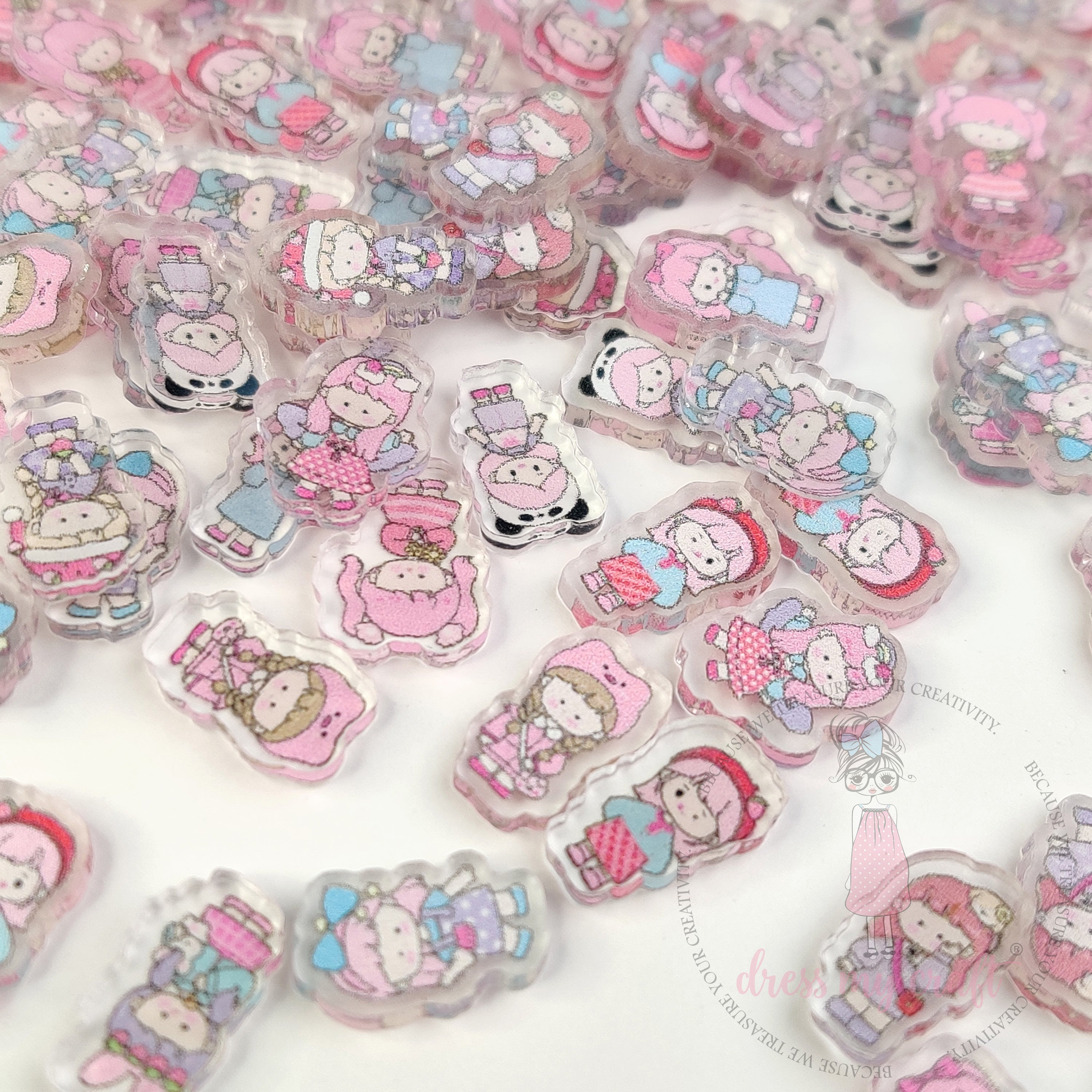 Dress My Craft - Kawaii Girl Charm Pack