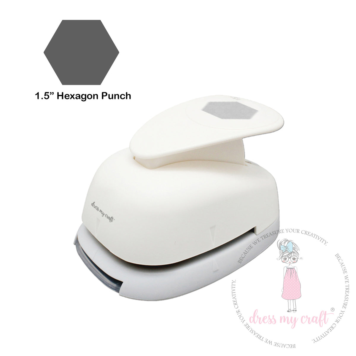 Dress My Craft - 1.5" Hexagon Punch