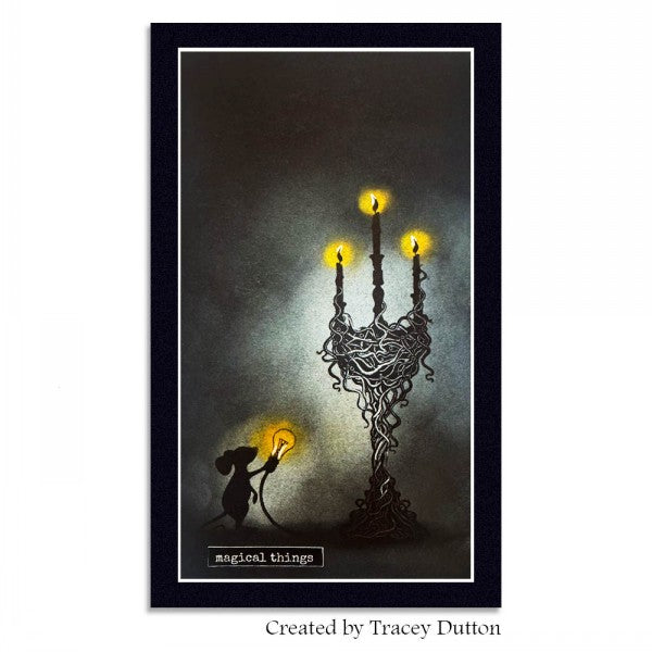 Lavinia Stamps - Vine Candelabra Stamp