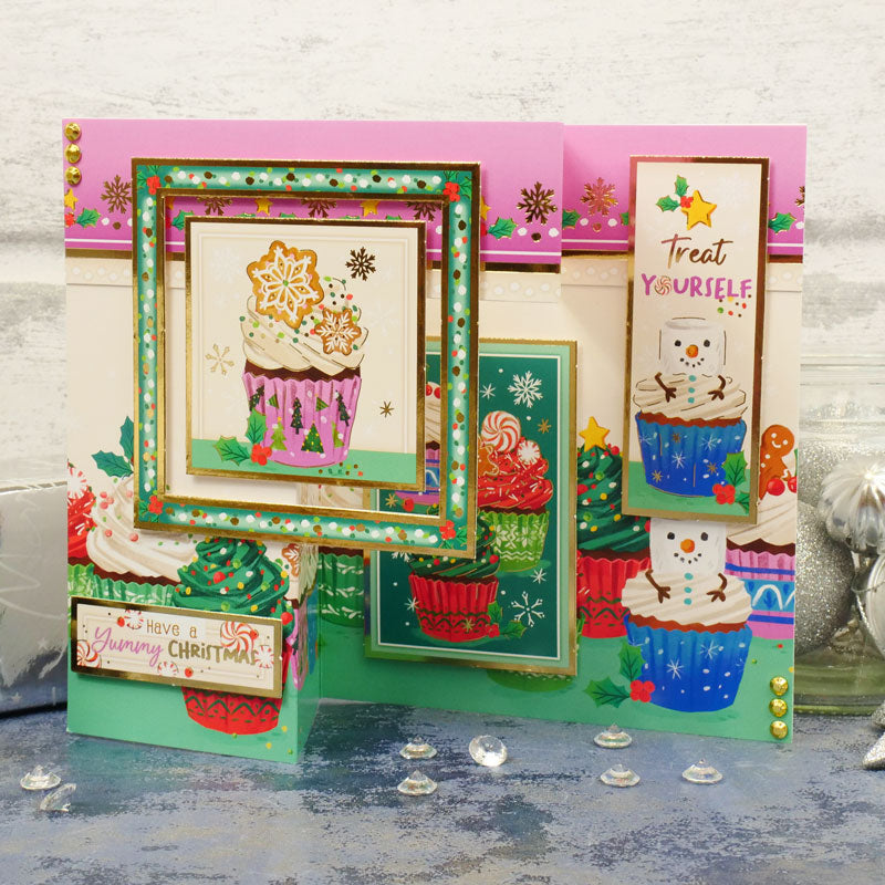 Christmas Cupcakes Luxury Topper Set