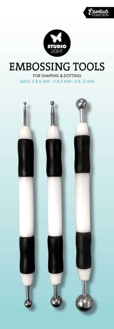 SL Embossing Tools 2 & 6mm - 3 & 8mm - 8 & 12mm Essentials Tools 3 Pieces