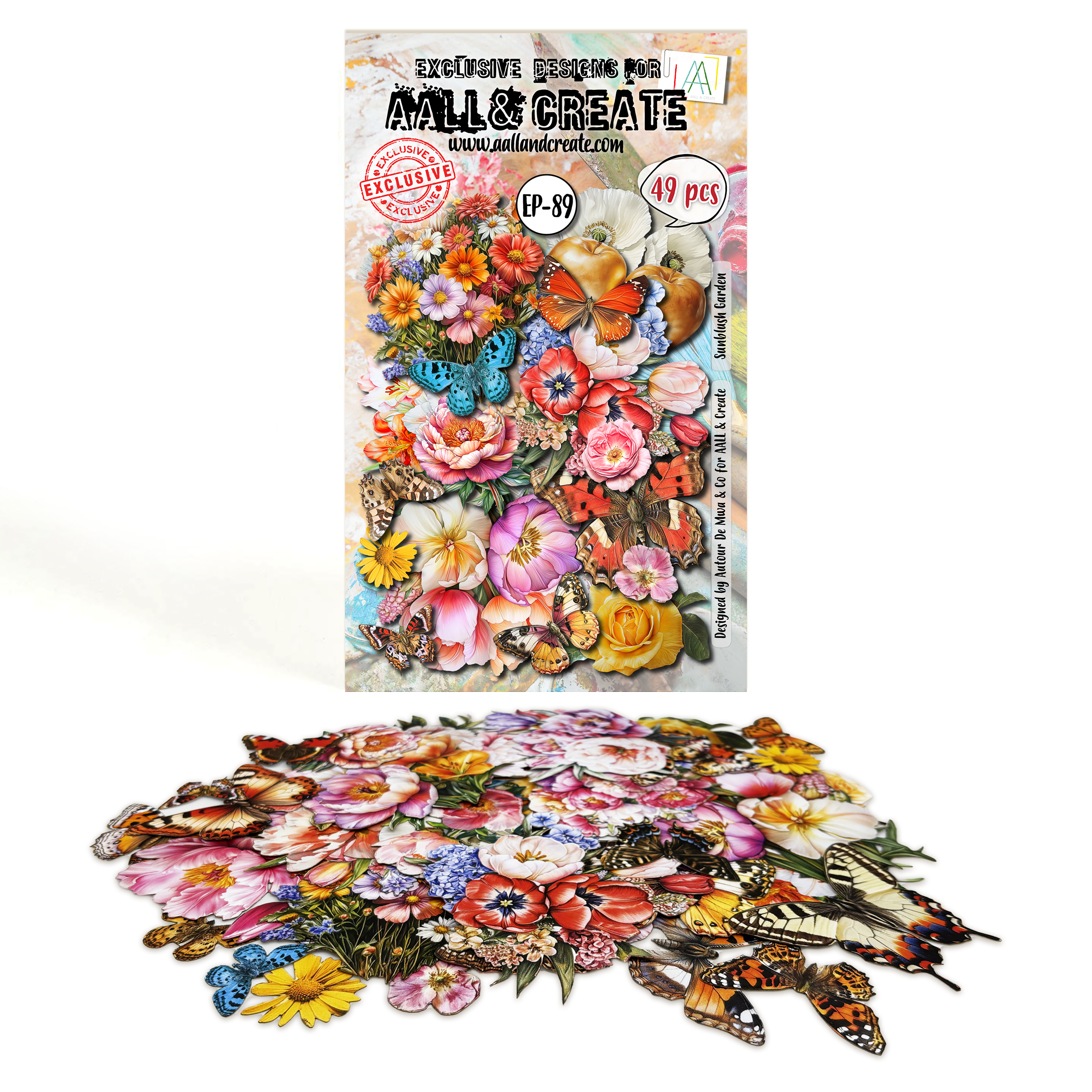 AALL and Create - A6 Ephemera Die-Cuts - Sunblush Garden