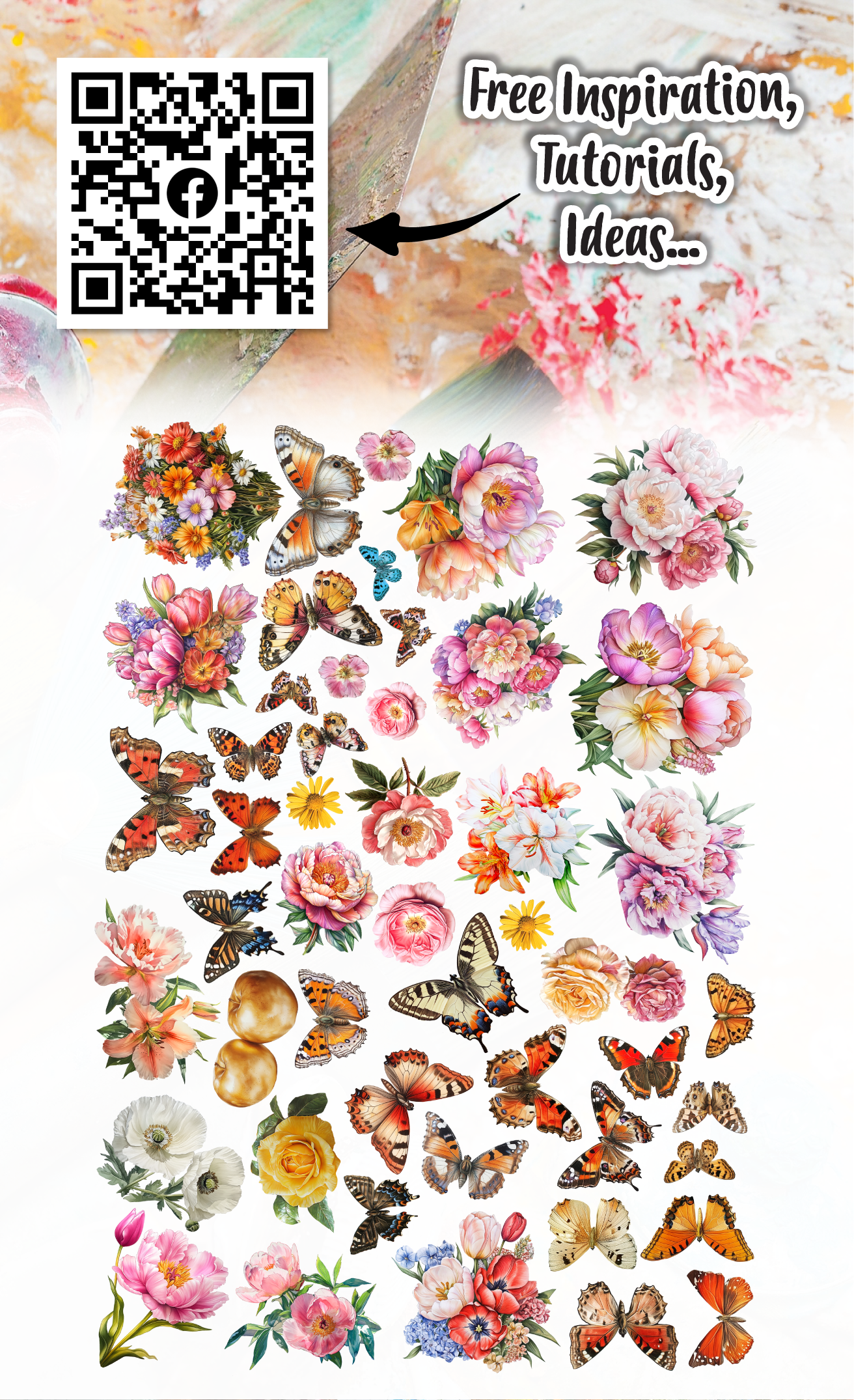 AALL and Create - A6 Ephemera Die-Cuts - Sunblush Garden