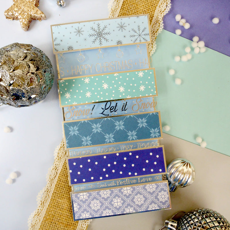 Luxury Festive Foiled Acetate Card Wraps