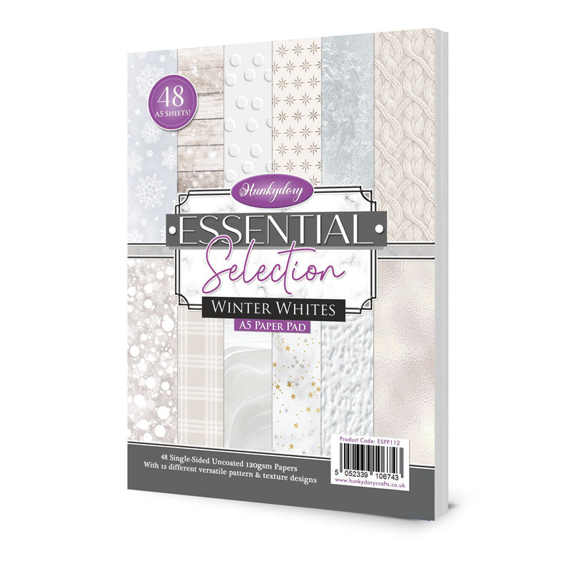 Hunkydory Essential Selection Paper Pad - Winter Whites
