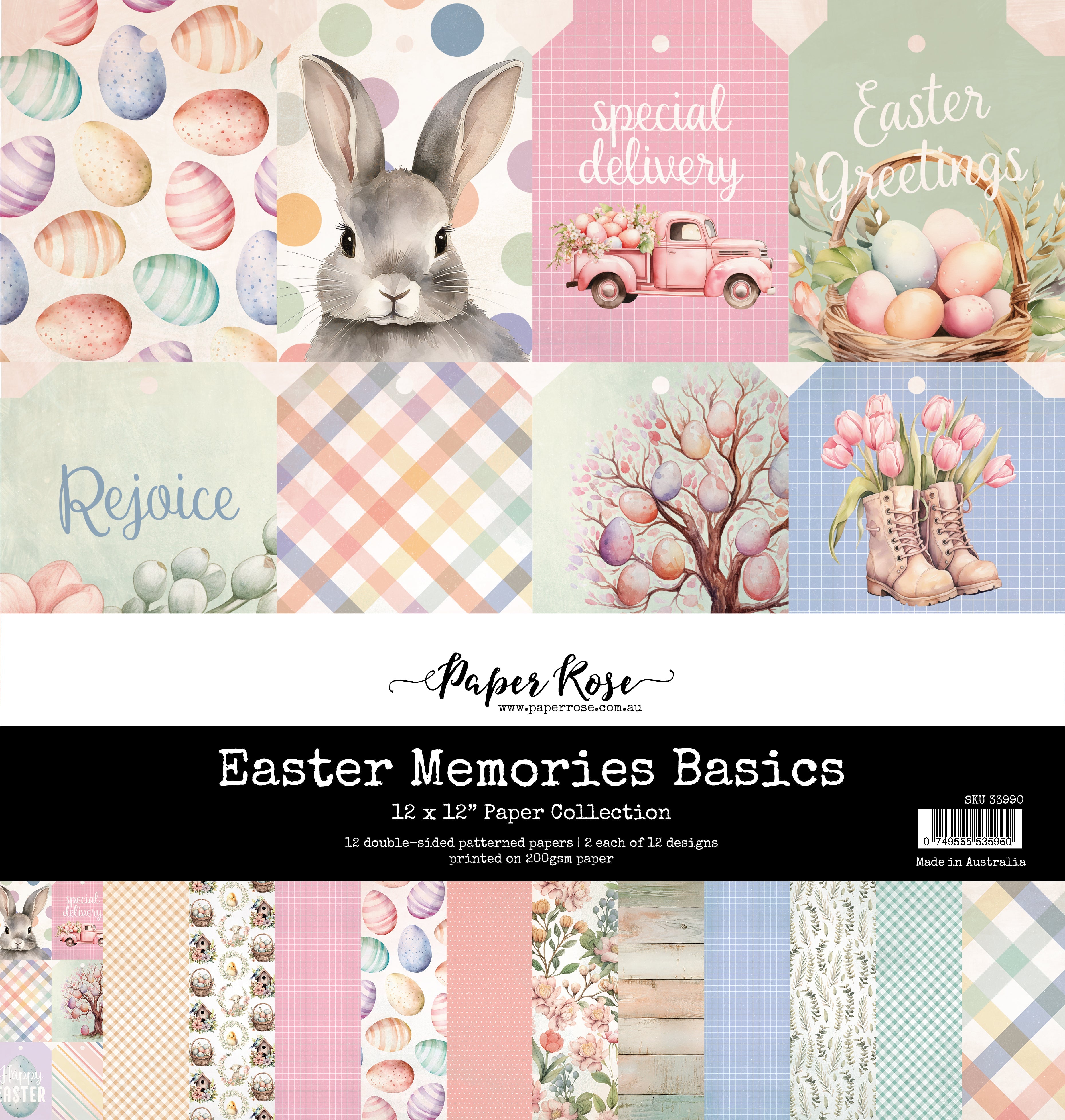 Easter Memories Basics 12x12 Paper Collection 33990