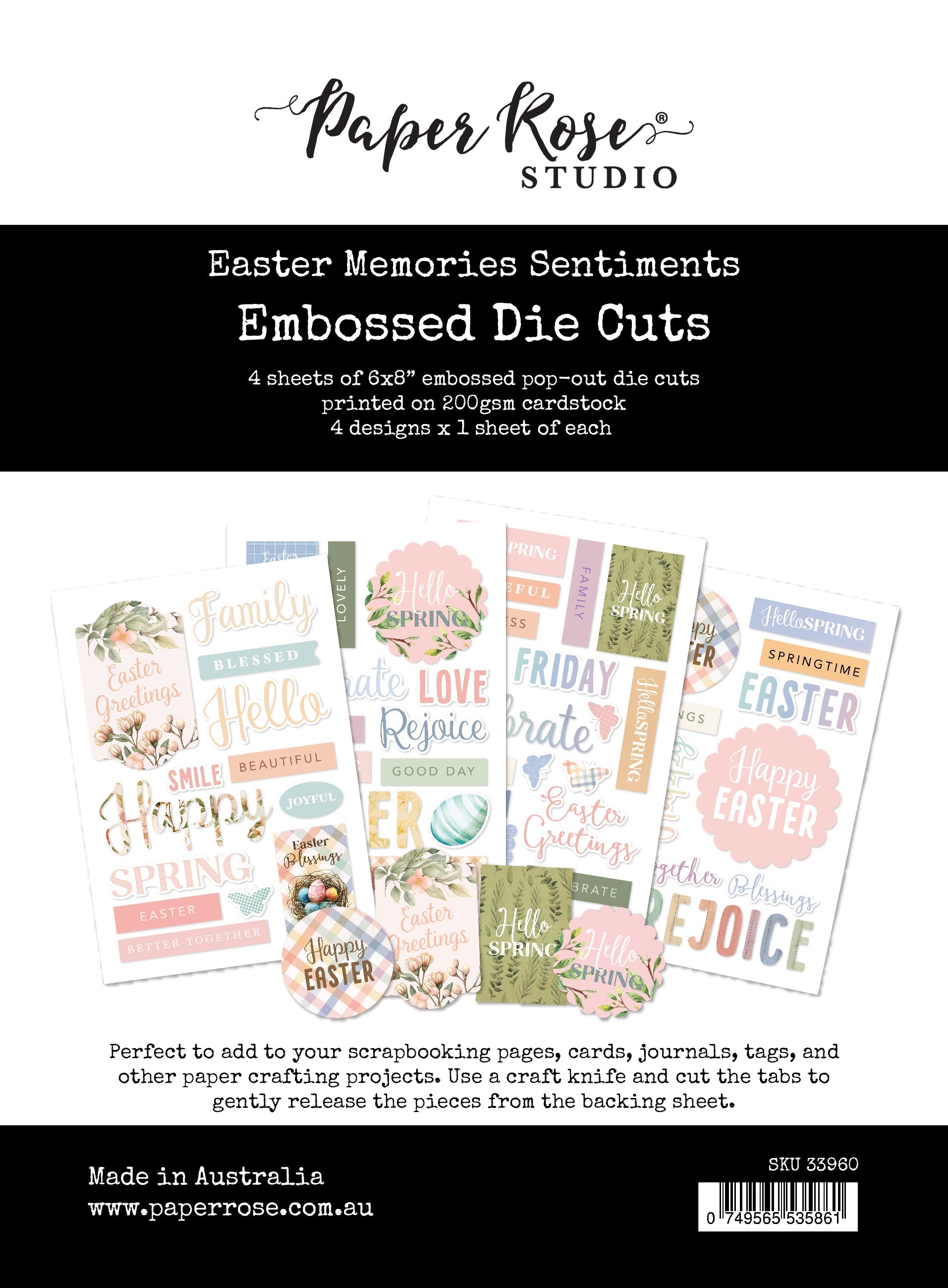 Easter Memories Sentiment Die Cuts 33960