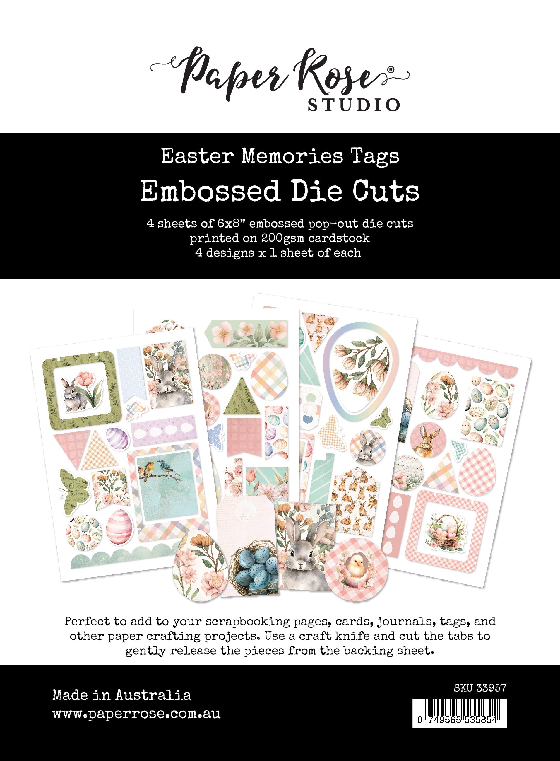 Easter Memories Tags Embossed Die Cuts 33957