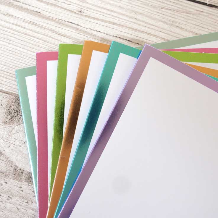Foiled Edge Card Blanks & Envelopes Megabuy - Pastel Edition