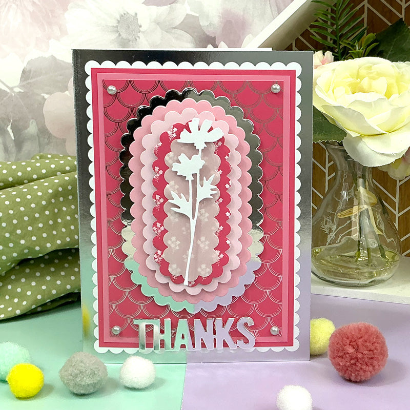 Scalloped Foiled Edge Card Blanks & Envelopes - A6