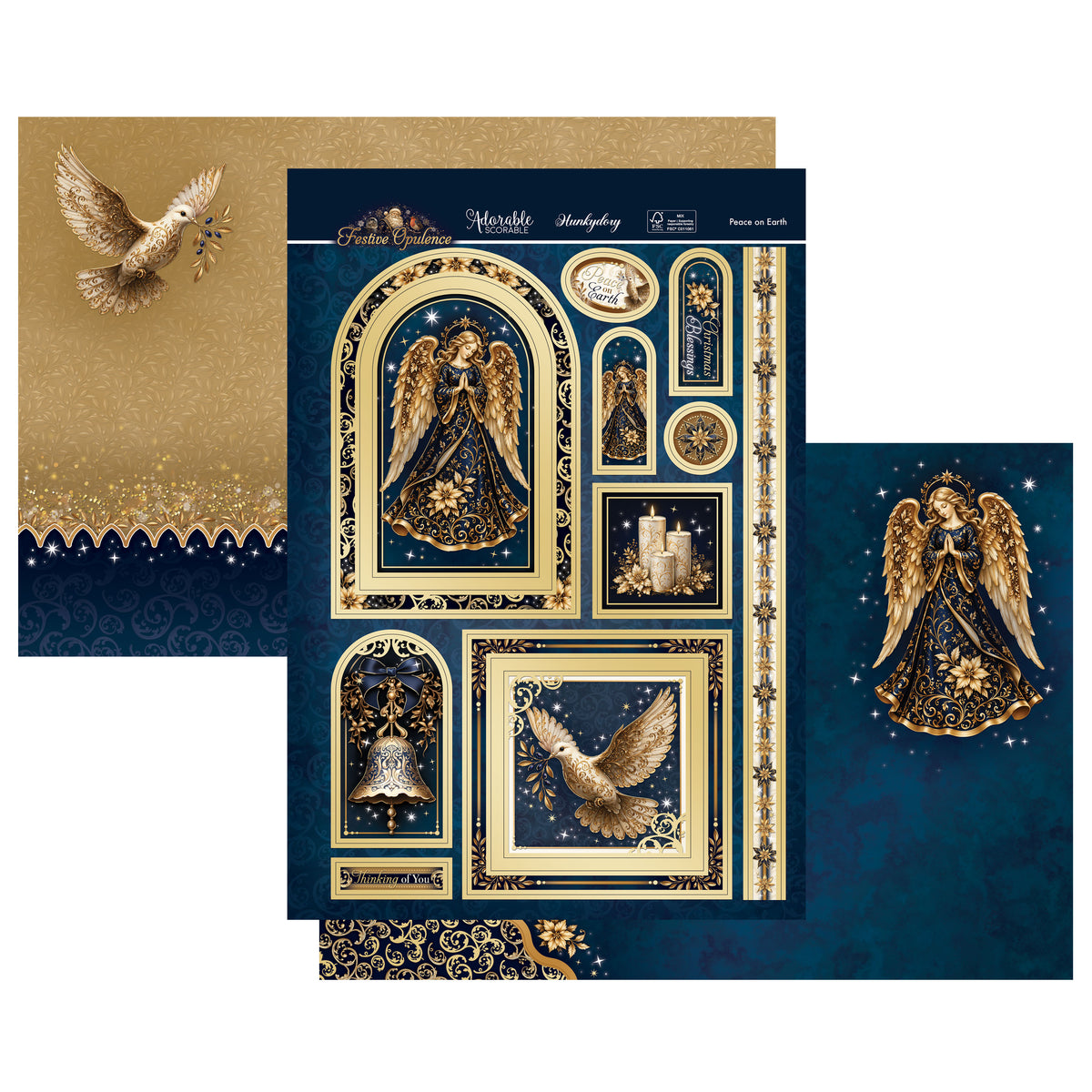 Peace on Earth Luxury Topper Set