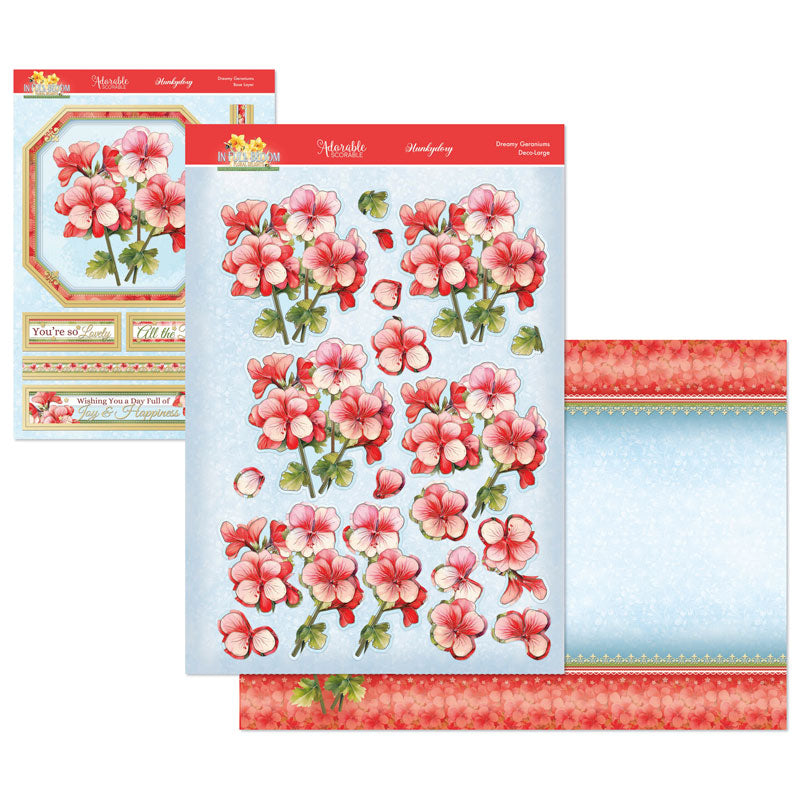 In Full Bloom - Floral Delights Deco-Large Set - Dreamy Geraniums