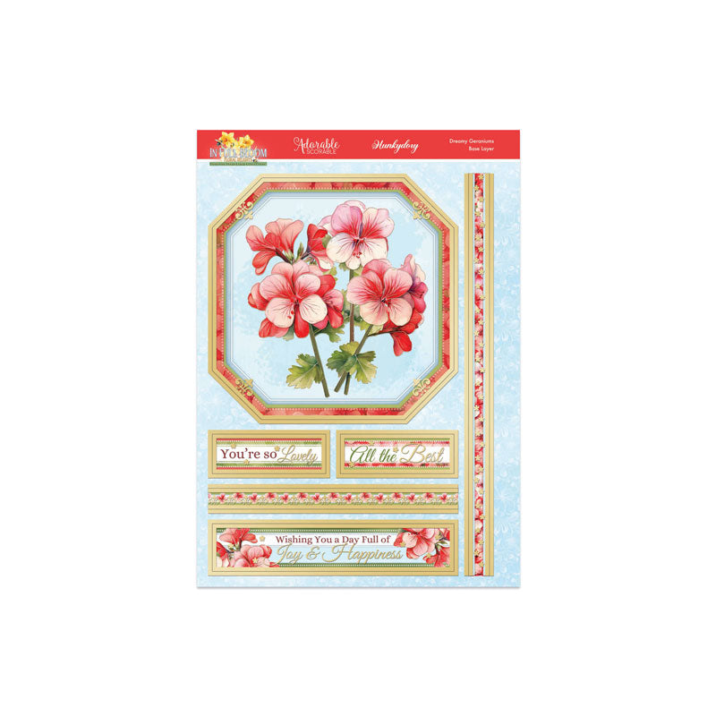 In Full Bloom - Floral Delights Deco-Large Set - Dreamy Geraniums