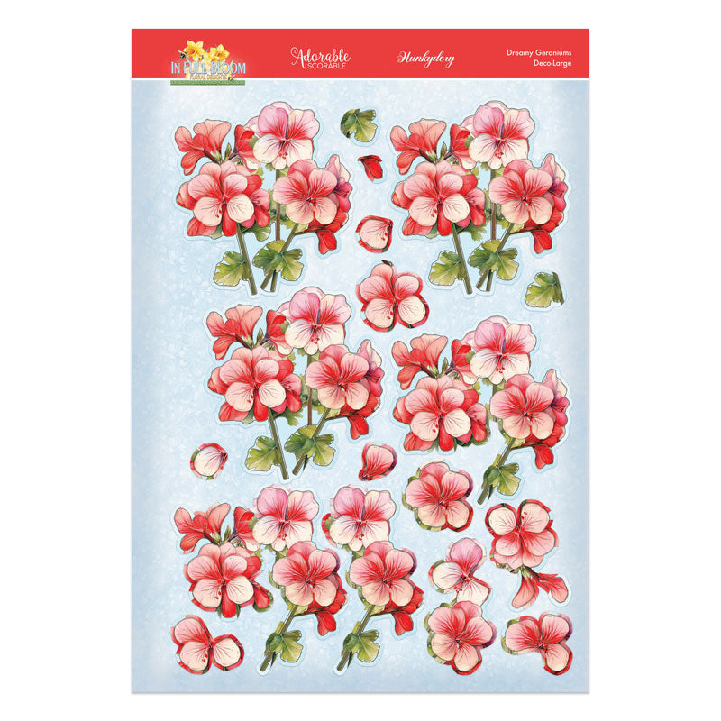 In Full Bloom - Floral Delights Deco-Large Set - Dreamy Geraniums