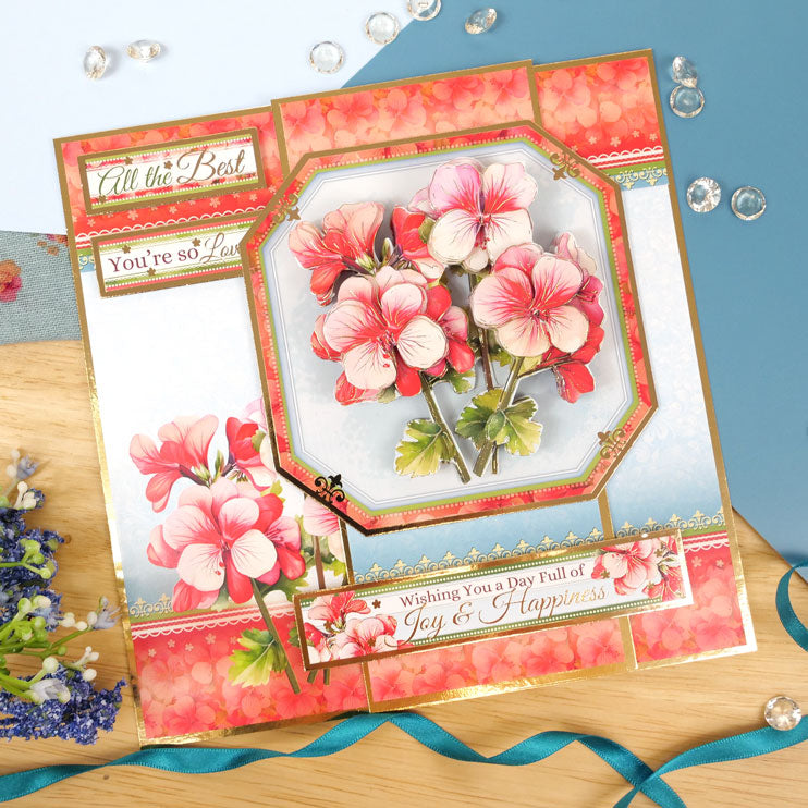 In Full Bloom - Floral Delights Deco-Large Set - Dreamy Geraniums