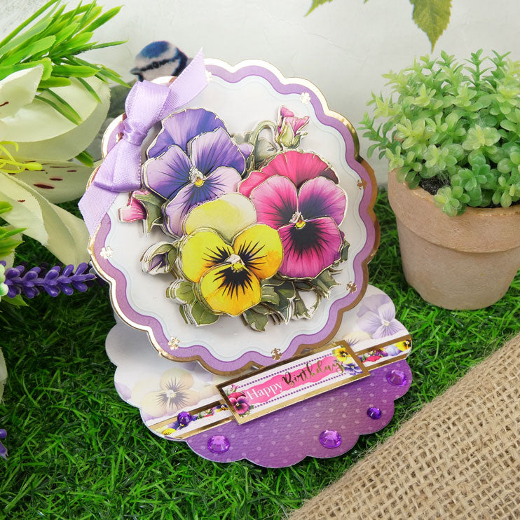 In Full Bloom - Floral Delights Deco-Large Set - Pretty Pansies