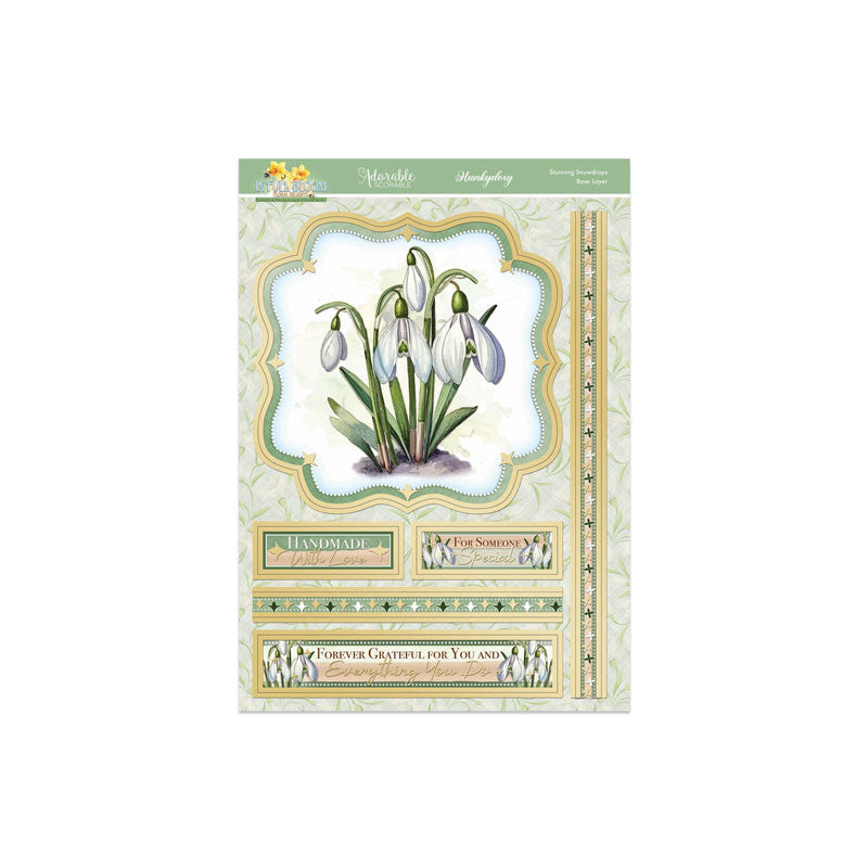 In Full Bloom - Floral Delights Deco-Large Set - Stunning Snowdrops