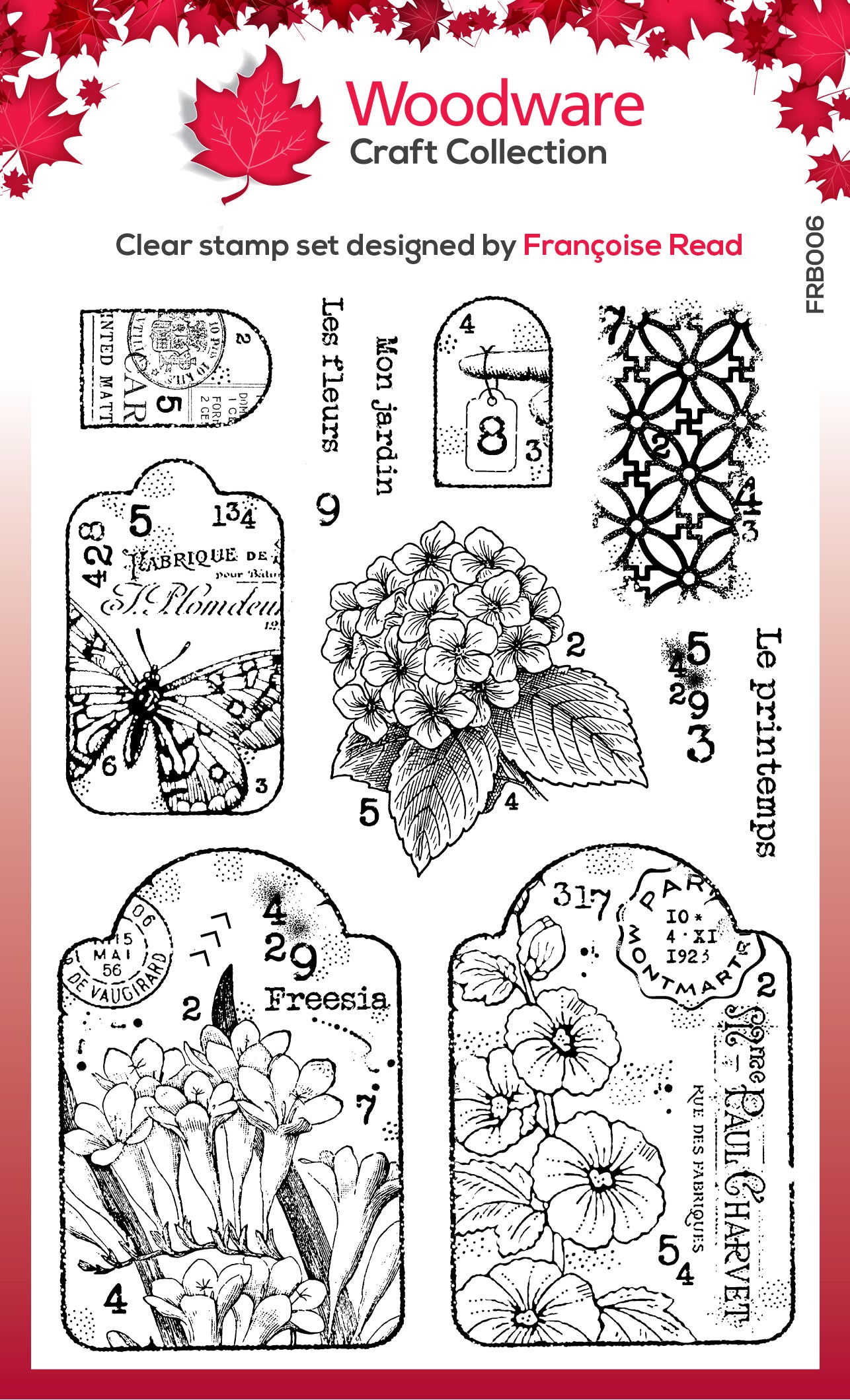 Woodware Clear Singles Garden Tags 6 in x 8 in Stamp