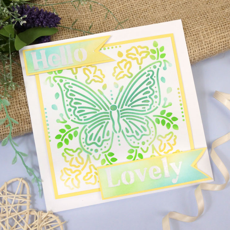 For the Love of Masks - Nature's Garden Centrepiece - Butterfly