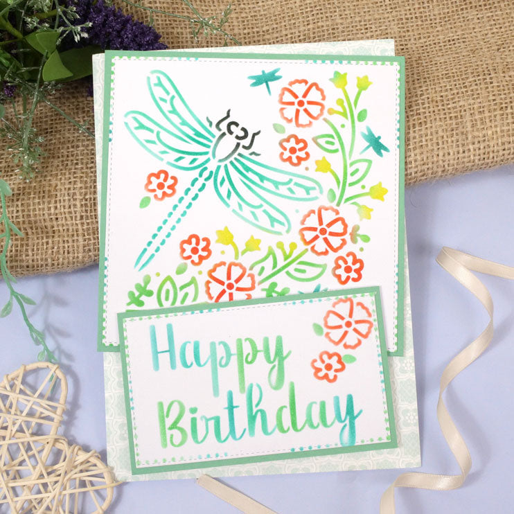 For the Love of Masks - Nature's Garden Centrepiece - Dragonfly