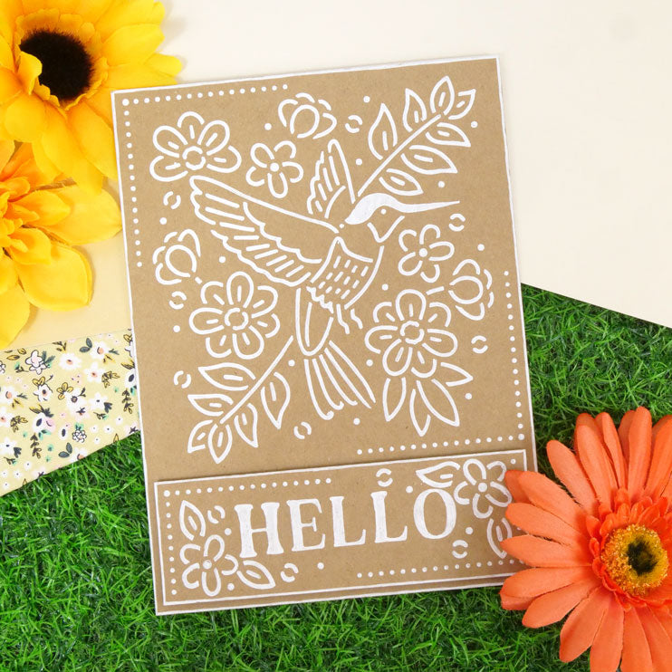 For the Love of Masks - Nature's Garden Centrepiece - Hummingbird