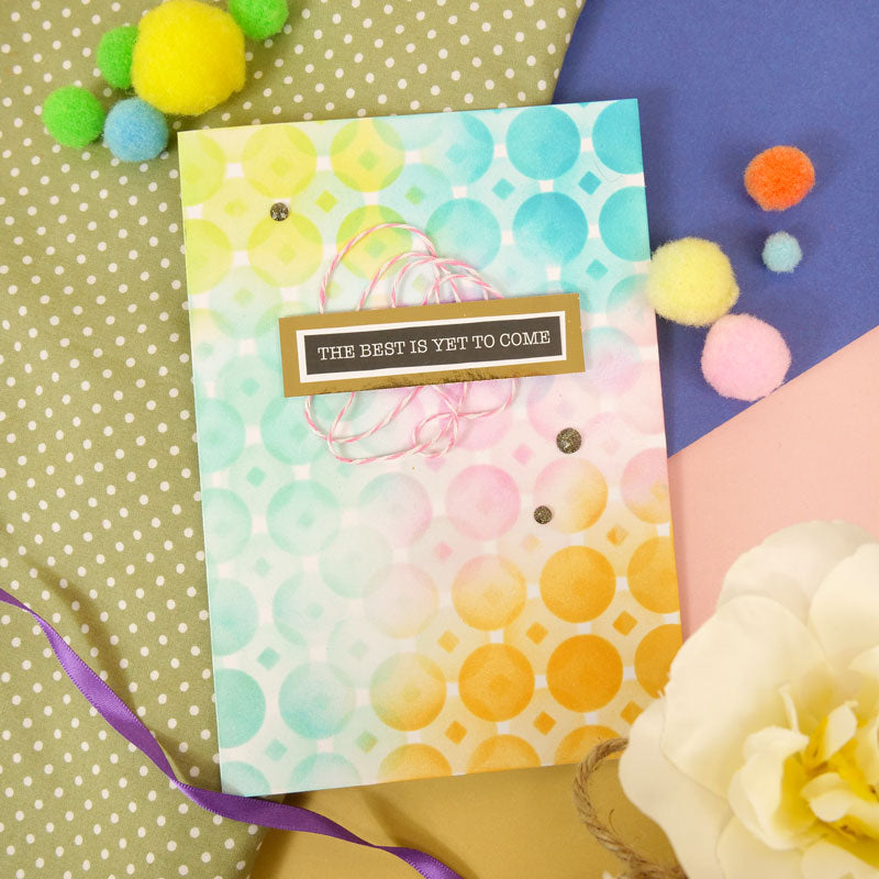 For the Love of Masks - Ink & Twist - Circular Tile