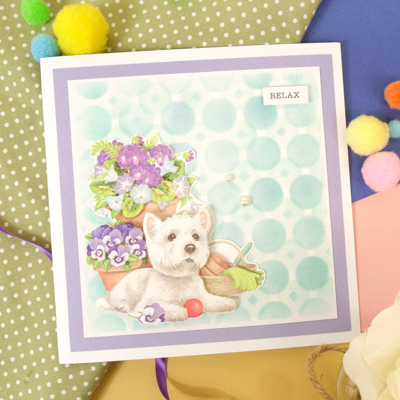 For the Love of Masks - Ink & Twist - Circular Tile