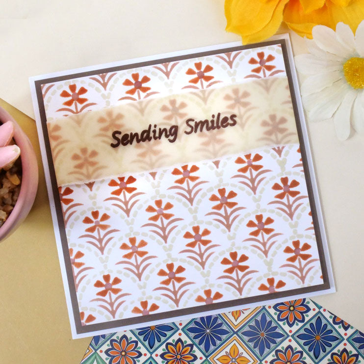 For the Love of Masks - Layering Scalloped Florals