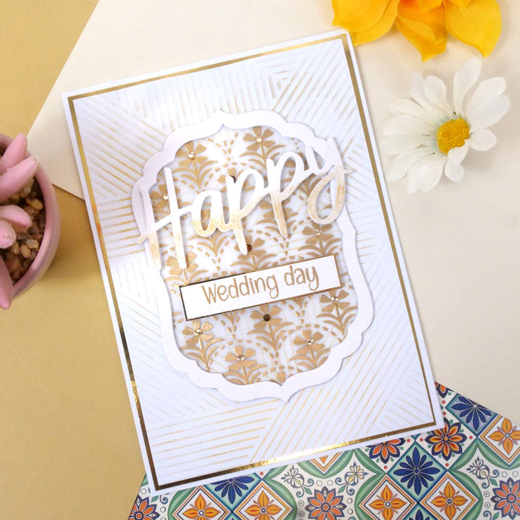 For the Love of Masks - Layering Scalloped Florals