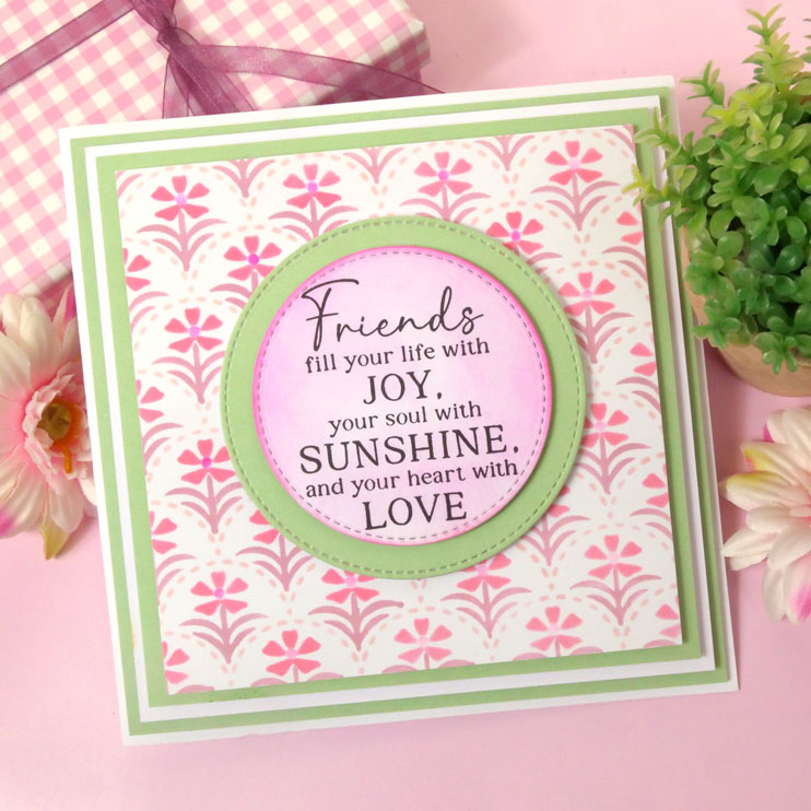 For the Love of Masks - Layering Scalloped Florals