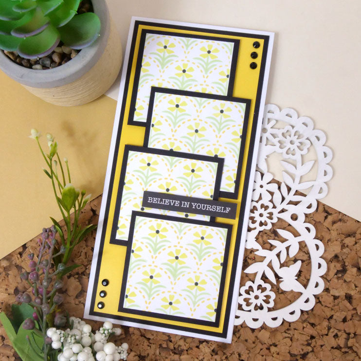 For the Love of Masks - Layering Scalloped Florals