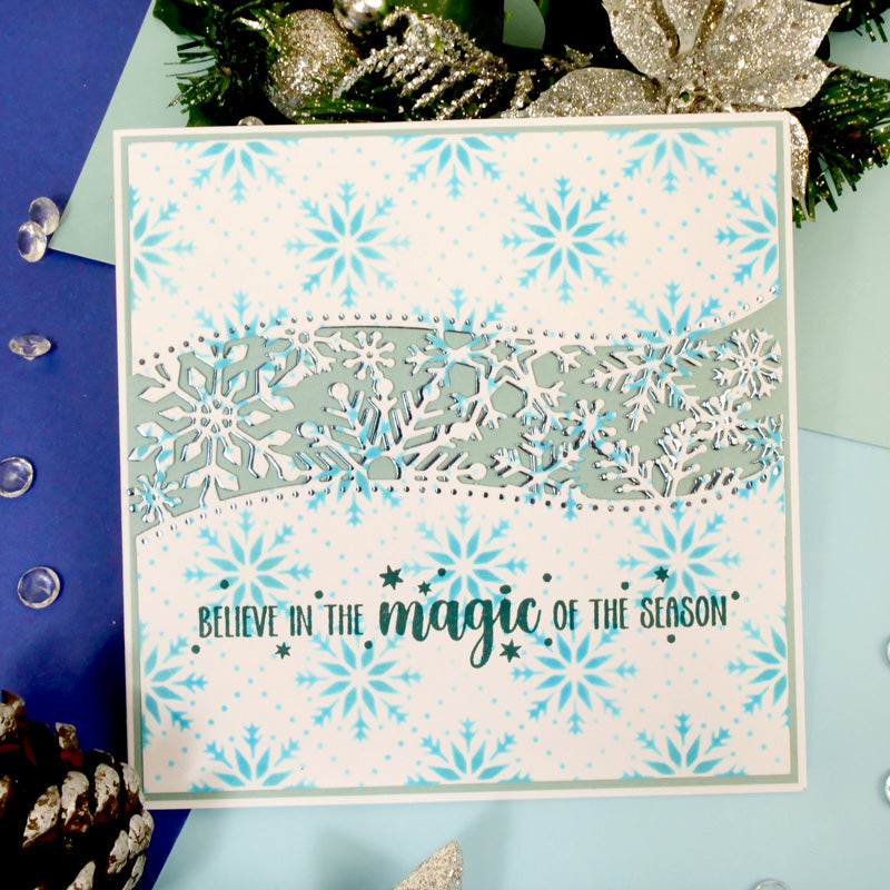 For the Love of Masks - Stitched Snowflake Tiles