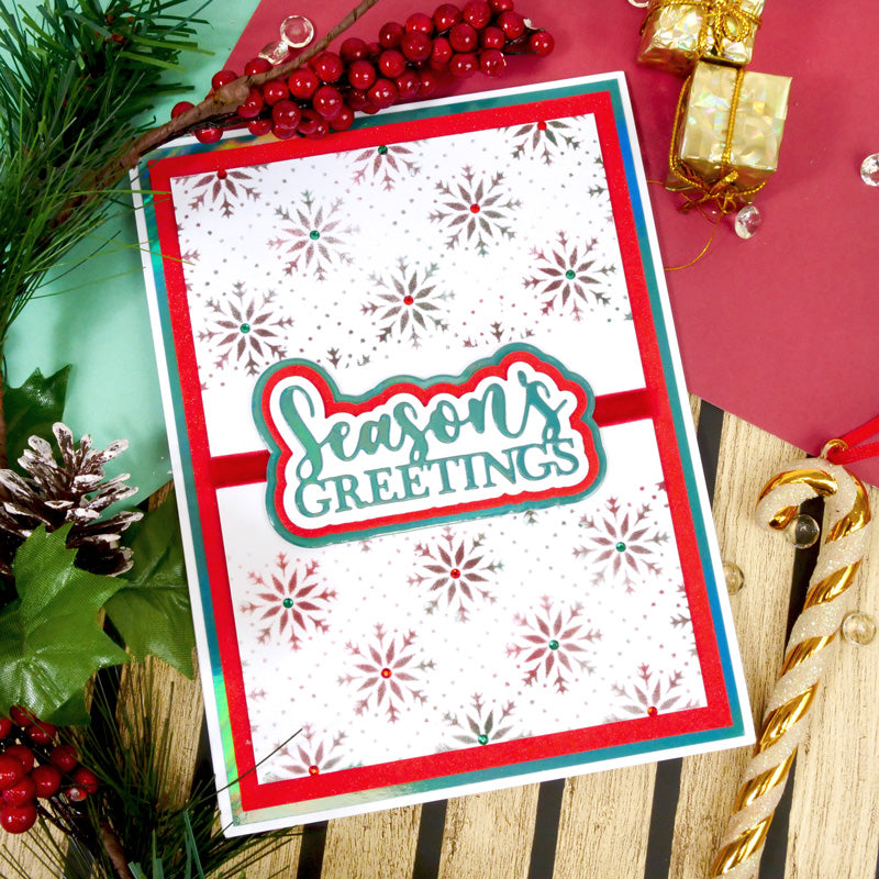 For the Love of Masks - Stitched Snowflake Tiles