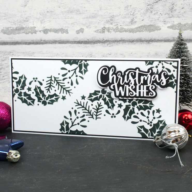 For the Love of Masks - Festive Wreath & Corners