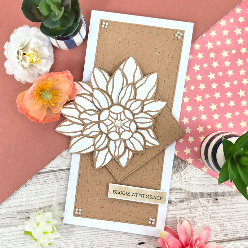 For the Love of Masks - Shaped Florals - Dahlia