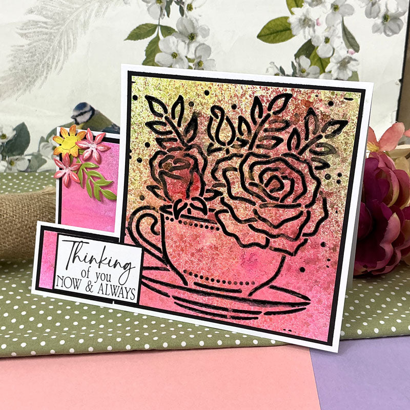 For the Love of Masks - Blooming Centrepiece - Teacup