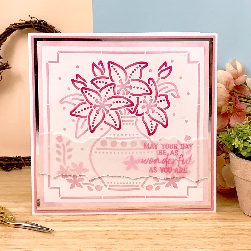 For the Love of Masks - Blooming Centrepiece - Vase