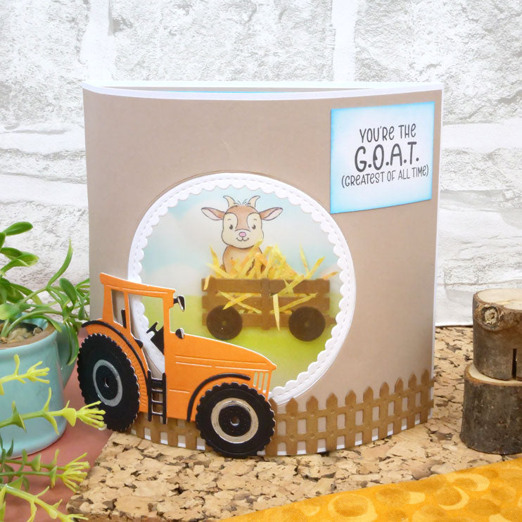 For the Love of Stamps - Happy Horse & Goats