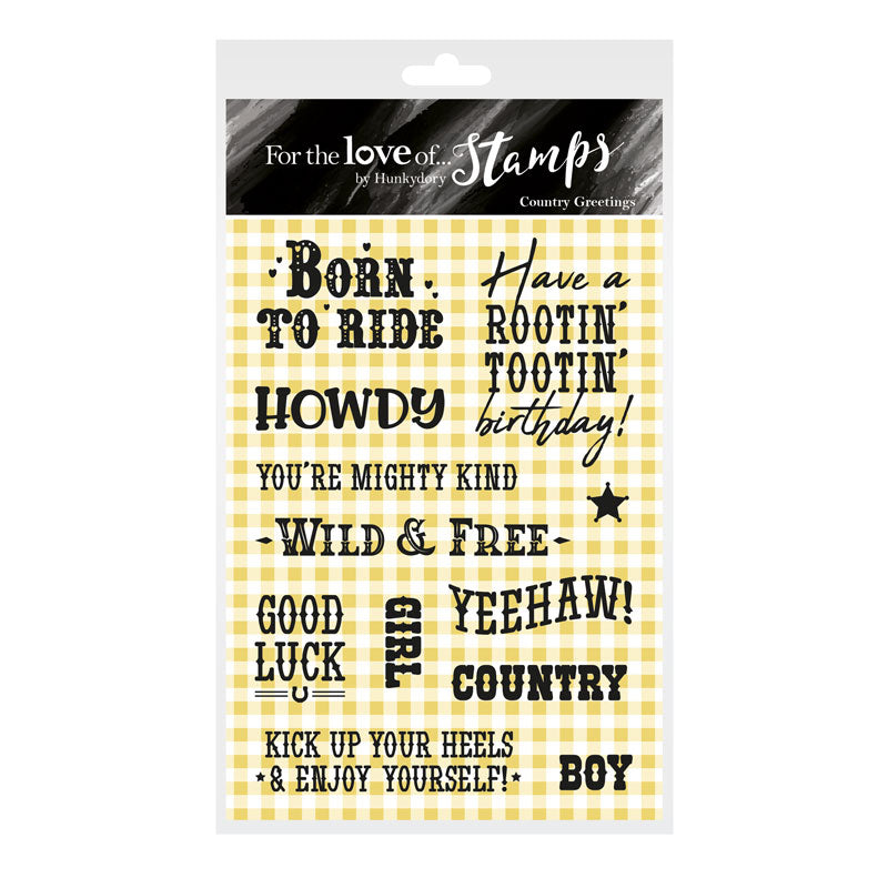 For the Love of Stamps - Country Greetings
