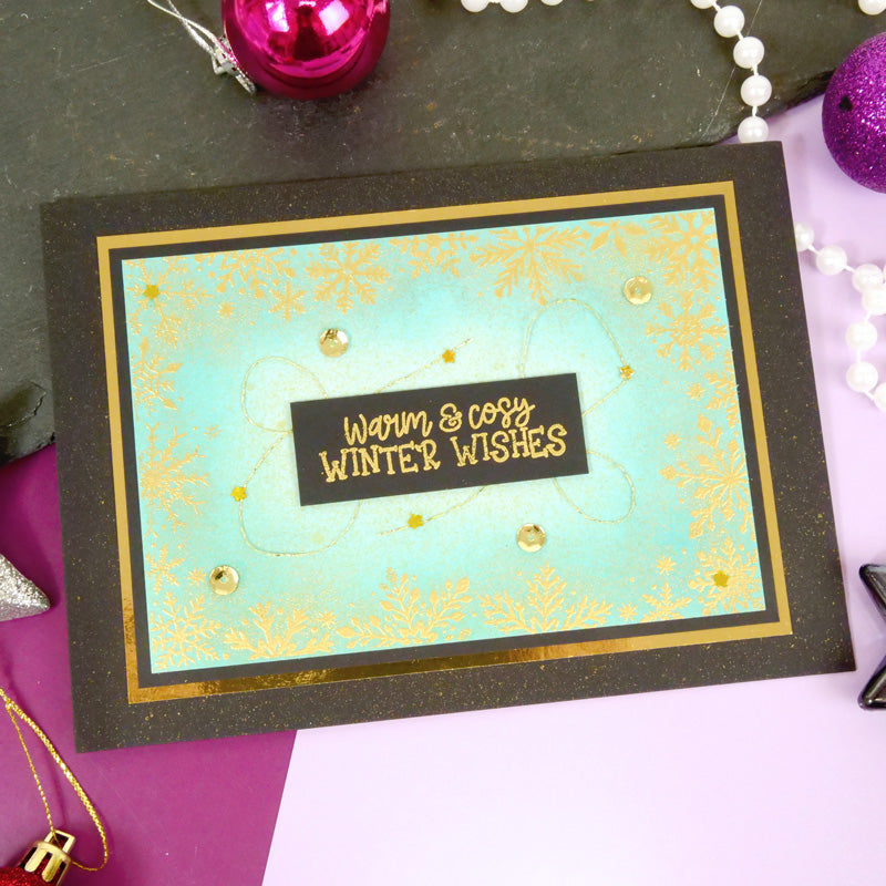 For the Love of Stamps - Frosted Frame & Splendid Snowflakes