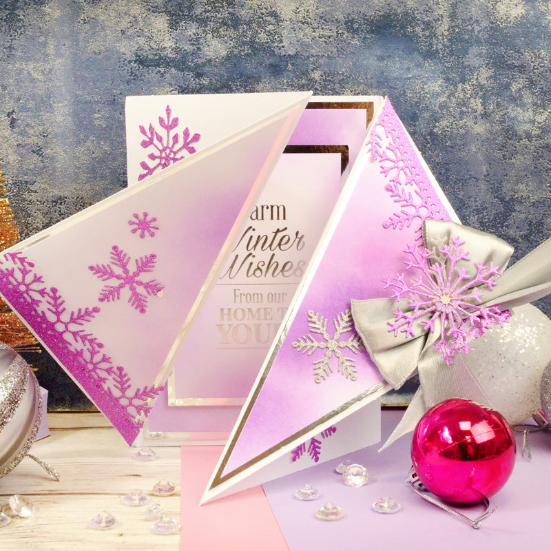 For the Love of Stamps - Frosted Frame & Splendid Snowflakes