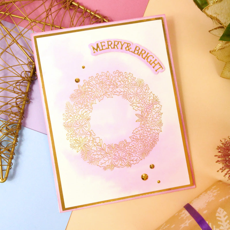 For the Love of Stamps - A Circle of Festive Foliage