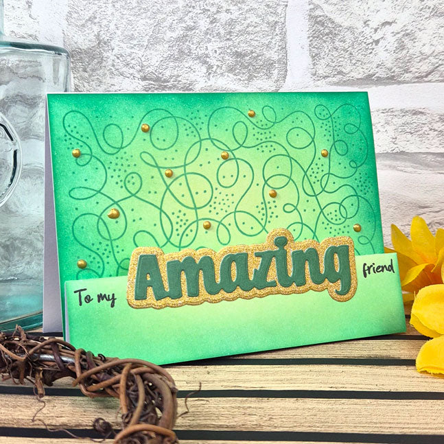 For the Love of Stamps - Funky Loops Background